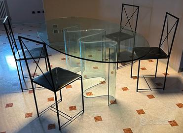 Tavolo in vetro Fiam