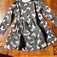 vestito bambina maniche lunghe gonna 5 6 anni H&M
