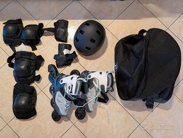 set completo pattinaggio 