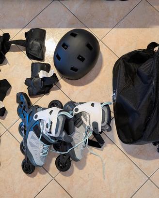 set completo pattinaggio 