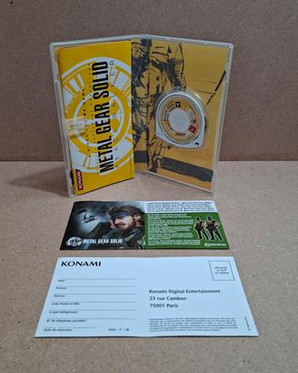 Metal Gear solid Peace Walker psp PAL ITA 