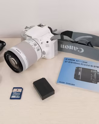 Reflex Canon 100D Touch Screen White Rarissima!
