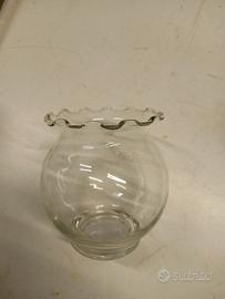 Vaso In Vetro Lavorazione Semi-manuale H Cm 13 Dia