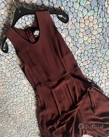 Abitino a pantaloncino color Borgogna