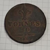10 Tornesi 1859
