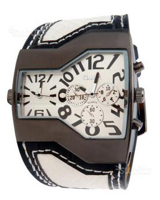 Orologio BRACCIALE militare doppio QUADRANTE new