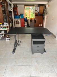 Scrivania Elettrica Ultradesk + Cassettiera