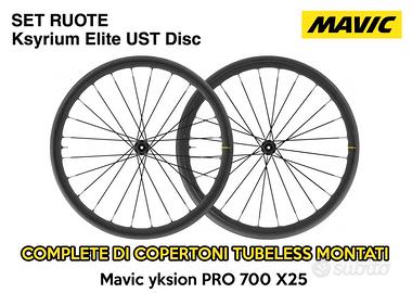 Ksyrium Elite UST Disc tubeless con copertoni