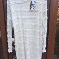 Abito Desigual pizzo color panna tg 46