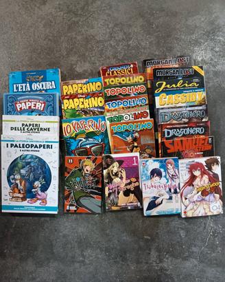 fumetti di vario genere in blocco