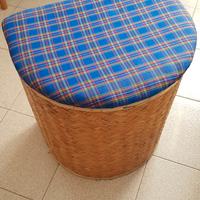 Cesto in vimini con coperchio