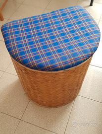 Cesto in vimini con coperchio