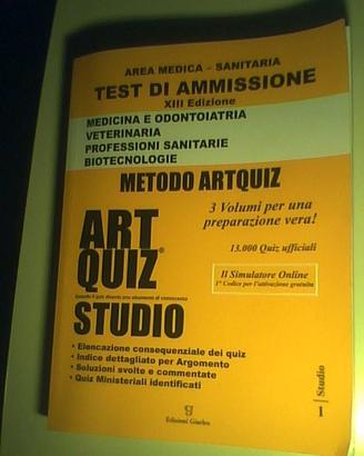 Art Quiz e Manu.di chimica per test di ammissione