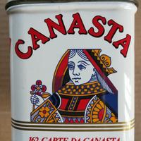 Scatola di Latta Gioco Carte CANASTA DAL NEGRO