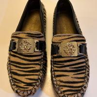 Mocassino Roberto Cavalli camoscio zebrato T39