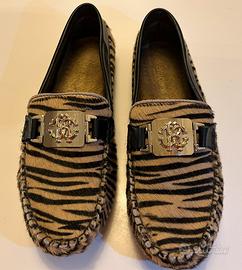 Mocassino Roberto Cavalli camoscio zebrato T39