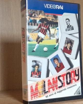 Videocassetta calcio Milan Story 90 anni leggenda