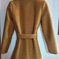 Cappotto sherpa giallo ocra-senape