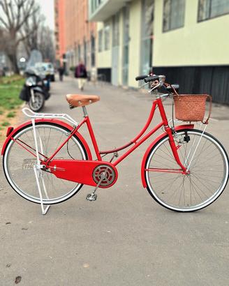 Bici Donna Vintage Rosso 26"