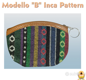 Portafoglio portamonete portachiavi etnico