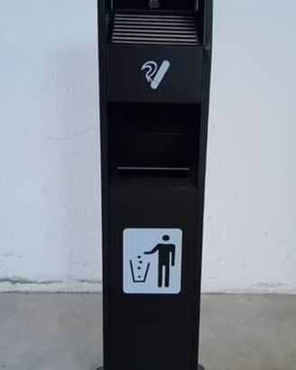 Cestino posacenere da esterno - nero USATO