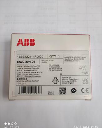 abb contattore modulare