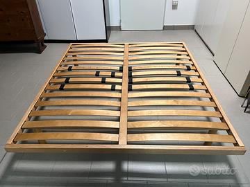 Rete letto matrimoniale in legno