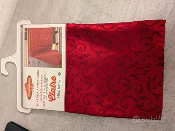 Tovaglia Antimacchia Jacquard Bordeaux nuova 