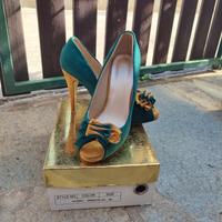 Scarpe con tacco scamosciate 