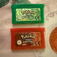 Game boy pokemon  verde foglia e rosso fuoco