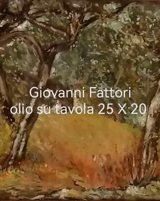 Quadro originale del pittore Giovanni Fattori. 