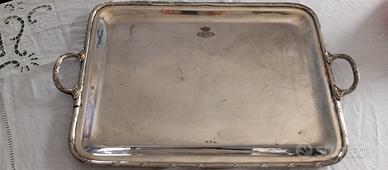 vassoio in acciaio argentato linea Cosulich 