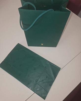 Set Rolex: Sacchetto 27x20 + Carta originali