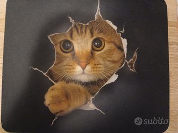 Tappetino per mouse a forma di gatto