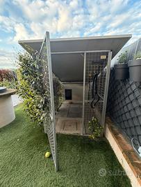 Box cane coibentato con recinto zincato