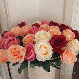 rose bellissime decoro artificiale 