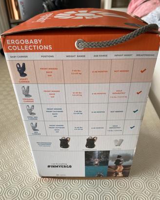 Marsupio ergo baby blu