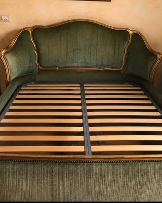 Letto artigianale cav Bertoni legno massello