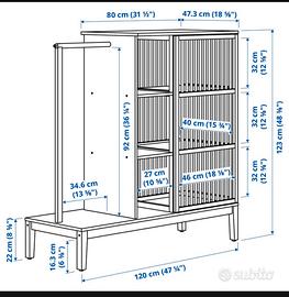 armadio credenza bambola ikea