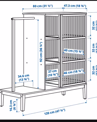 armadio credenza bambola ikea