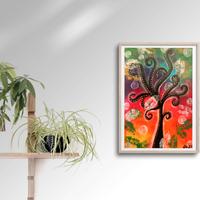 Piccolo dipinto ALBERO DELLA VITA 30*20cm