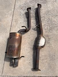 Scarico centrale finale subaru wrx 2004