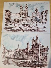 Riproduzioni di disegni di Lanzetta 