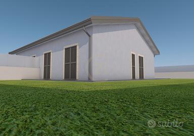 Villa accorpata in costruzione con spazio esterno