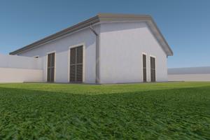 Villa accorpata in costruzione con spazio esterno