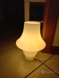 Lampada da tavolo vetro Murano a fungo