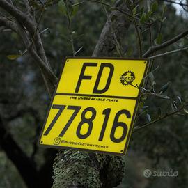 ⚠️ TARGHINO INDISTRUTTIBILE gare FMI enduro⚠️