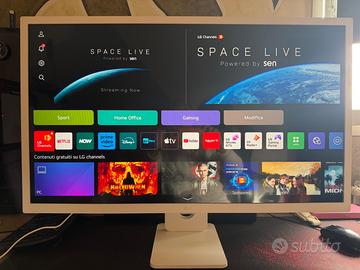 LG Smart Monitor 32" bianco