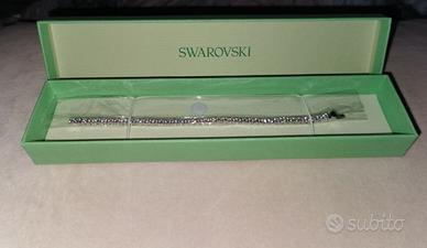 Braccialetto Swarovski - Bianco Placcato Rodio