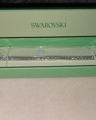 Braccialetto Swarovski - Bianco Placcato Rodio